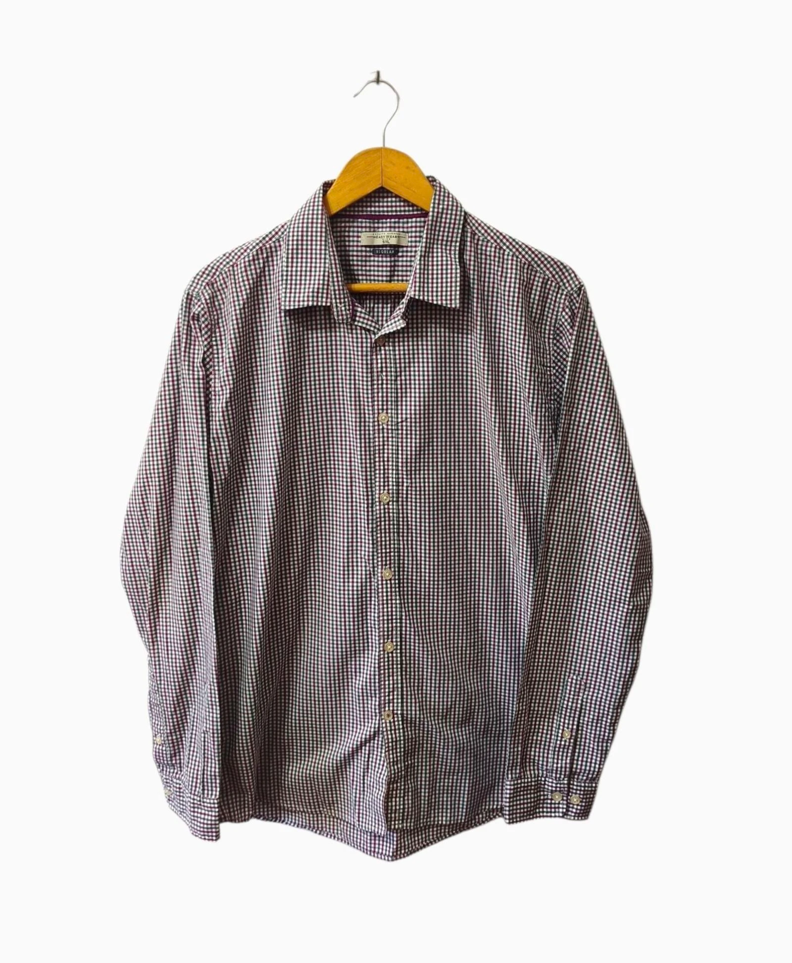 Camisa de cuadros regular Easy Wear hombre Talla XL